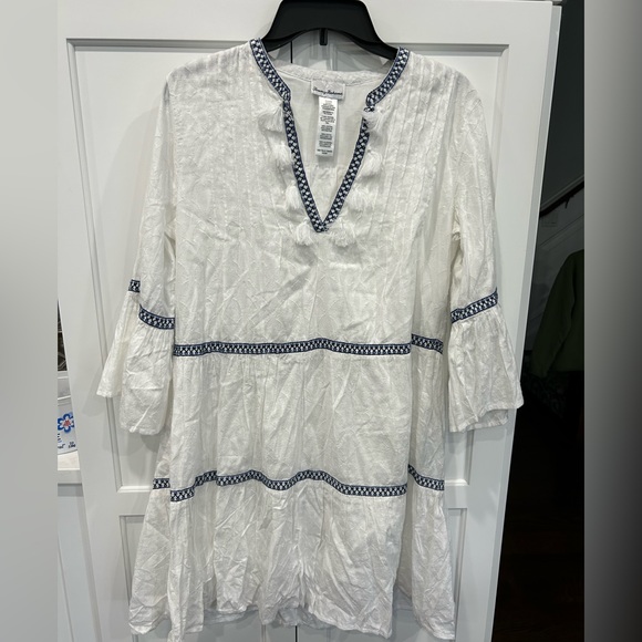 Tommy Bahama NWOT Embroidered tier cotton cover up - Picture 2 of 6
